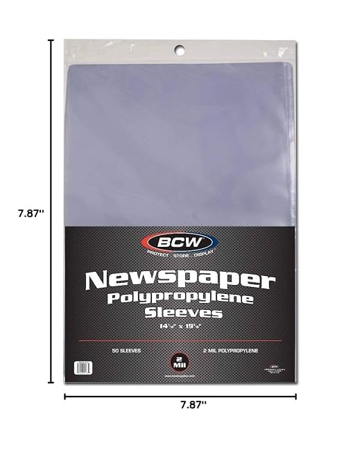 BCW 1-SSLV-NP-14X19 Newspaper Sleeves - Image 2