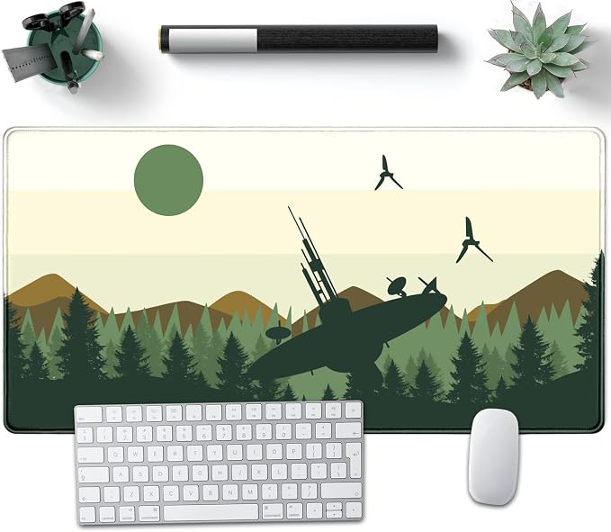 Spaceship XXL Large Gaming Mouse Pad Desk Mat Pad Non-Slip Rubber Base Desk Matt - Image 8