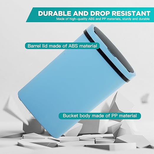 PayLessHere 13 Gallon Trash Can Kitchen Trash Can Automatic Garbage Can with Lid Touch Free High-Capacity Motion Sensor for Kitchen Bedroom Bathroom Office Wateproof Trash Bin (1, Blue)-DeskLoop Office