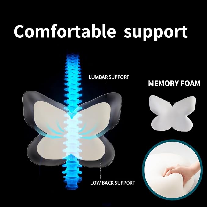Memory Foam Lumbar Support Pillow, Back Support - Image 9