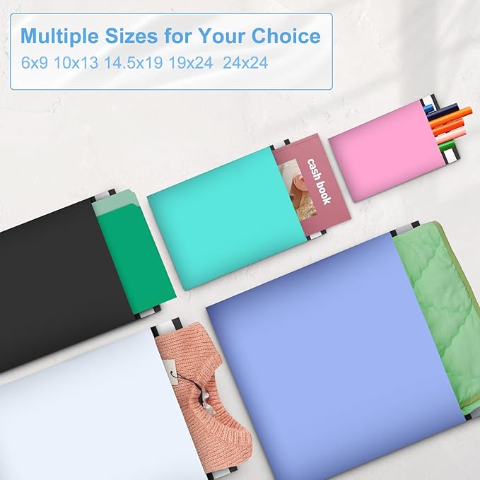 Large Poly Mailers 19x24 Inch 100 Pack, Shipping Bags for Clothing with Self-Sealing Tear-Resistant, Waterproof Poly Bags, Mailing Envelopes for Small Business (White)-DeskLoop Office