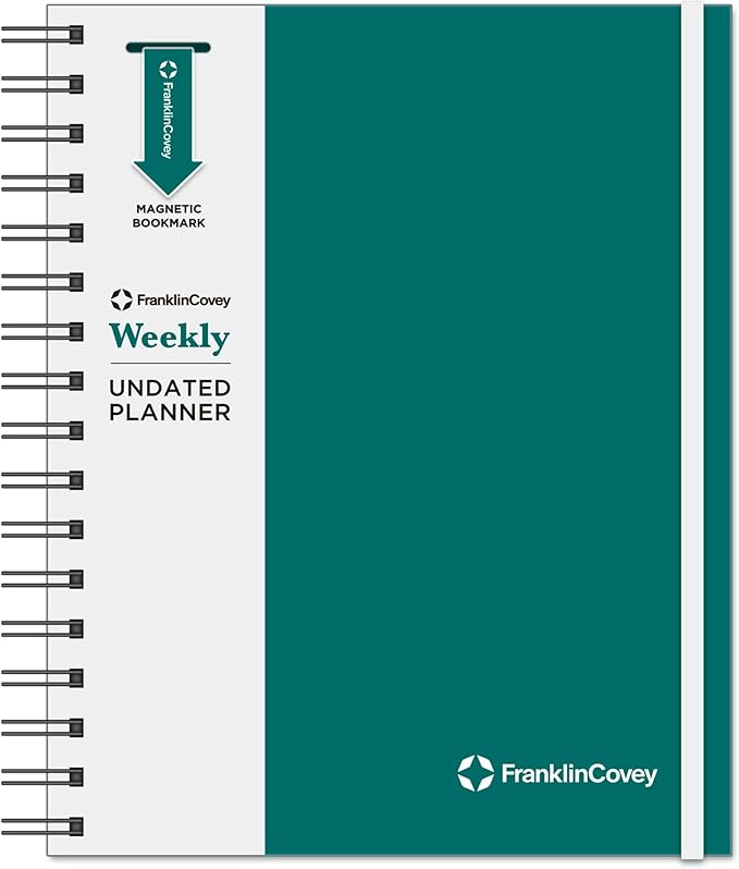 FranklinCovey - Undated Planner | Weekly - Wire-Bound Planner (7” x 8.5” X 1”)-DeskLoop Office