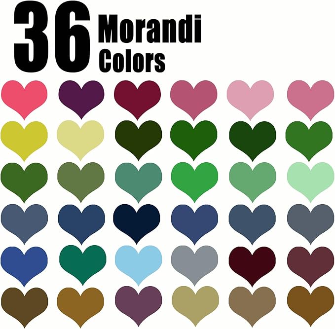 Morandi Gel Pens for Coloring Book,72 Color Gel Pens Set including 24 Color Gel Pen with 48 Refills,40% More Ink Colored Gel Pens for Drawing, Doodling, Scrapbook, Journaling-DeskLoop Office