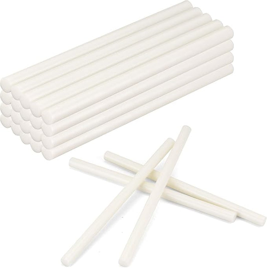 MATUFF White Hot Glue Sticks Full Size 0.43” Dia x 8” Long, 20 pcs Hot melt Adhesive Glue Sticks, All-Purpose Colored Glue Gun Sticks for DIY White Crafting Arts and Wedding Cards, Stamp Sealing-DeskLoop Office