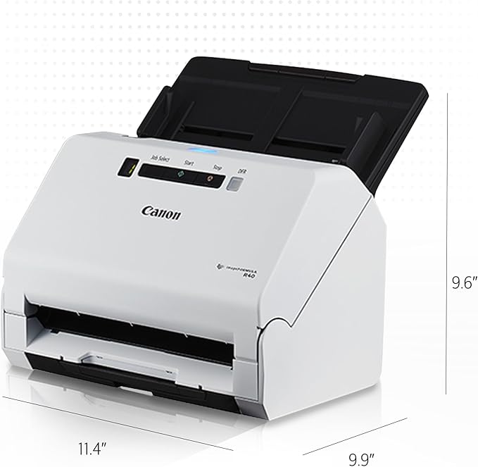 Canon imageFORMULA R40 - Office Document Scanner, Windows and Mac, Duplex Scanning, Easy Setup, Scans a Wide Variety of Documents, Scans to Cloud-DeskLoop Office