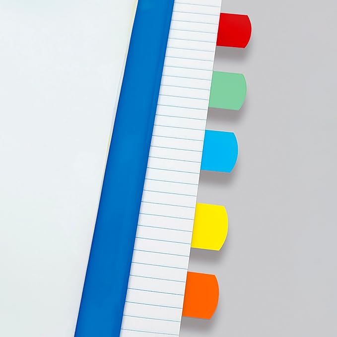 Redi-Tag Laser Index Tabs, Divider Tabs, Permanent Adhesive Indexes, Customizable Divider Labels, 1-1/8" x 1-1/4", Assorted Colors, 100 Tabs (B33120)-DeskLoop Office