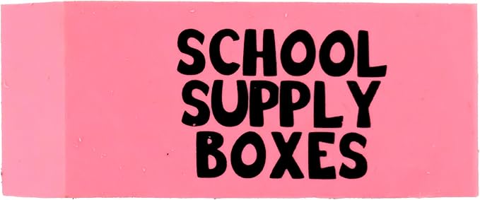 School Supply Boxes | Pink Wedge Erasers | 480 Pack | Smudge-Free and Durable-DeskLoop Office