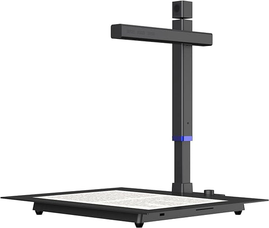 CZUR Shine Surface Pro Professional Document Scanner, 16MP Document Camera + 2MP Webcam+ Working Surface, A3 Book Scanner for Computer/Laptop, 180+ Languages OCR, Fast Scan 1s/Page, for PC/Mac-DeskLoop Office