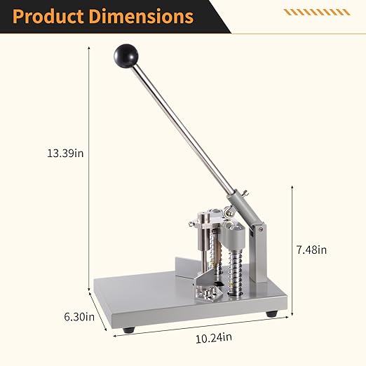 Corner Rounder, Paper Punch Cutter, Hand-Operated Corner Rounding Machine with R6mm and R10mm Dies, Industrial Heavy Duty Paper Cutting Tool for Laminate-DeskLoop Office