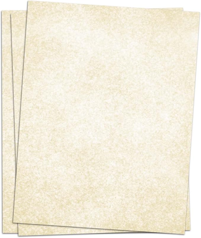 (2 Pack)Parchment Paper for Certificates - Stationary Paper for Resumes, Diplomas, Letter Size Certificate Paper, 200 Sheets Double-Sided Diploma Paper, 100gsm, 8.5" x 11" Parchment Paper for Printing-DeskLoop Office