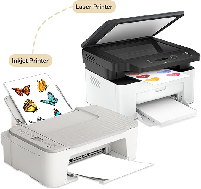 BESTEASY Sticker Paper 8.5" x 11" Full Sheet Label Stickers for Laser & Inkjet Printers, Self-Adhesive Paper Shipping Labels (4000 Sheets,4000 Labels)-DeskLoop Office