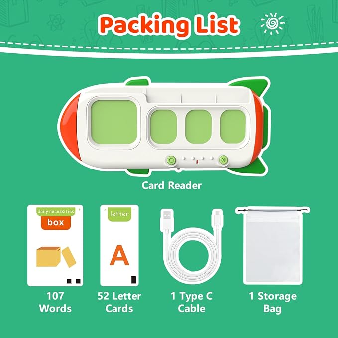 QuTZ Talking Flash Cards – CVC Word Spelling Games, Preschool Learning - Image 6