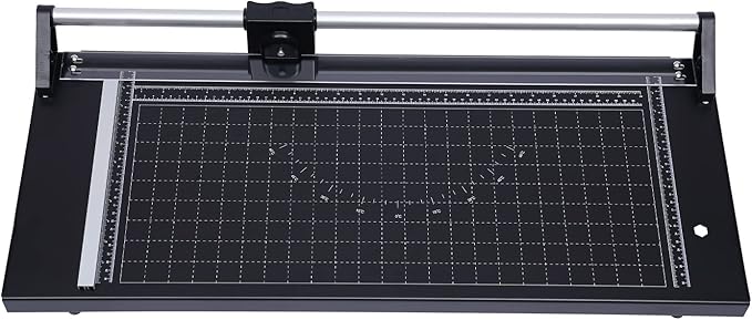 24Inch Rotary Trimmer Paper Cutter,Manual Precision Paper Cutters Trimmers Photo Paper Cutter with Automatic Paper Weighting,Self-Sharpening for Craft Paper, Card Stock and Office Paper-DeskLoop Office