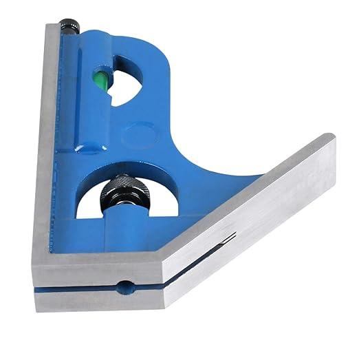 Accusize Industrial Tools Combination Square Set, 12''/300mm, 4 Pcs/Set, 0000-8108-DeskLoop Office