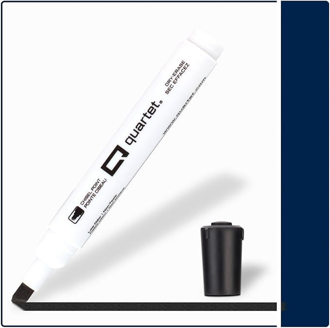Quartet Dry Erase Markers, Chisel Tip White Board Dry Erase Markers with DryGuard Ink Protection, Office Essentials, Black, 36 Pack (Q120Z02-R)-DeskLoop Office