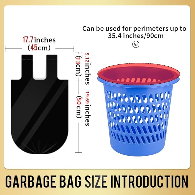 Small Trash Bags 240 Count Garbage Bags SWIHELP Waste Basket Liners for Bathroom, Kitchen,Bedroom, Office Pet Car 15 Liter Trash Can 4 Gallon…-DeskLoop Office