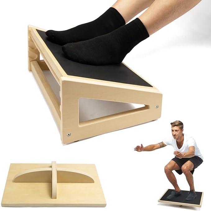 WOOD CITY Under Desk Footrest, 3 Heights Adjustable Foot Rest with Silicone Surface, 3 in 1 Non-Slip Foot Stool Improve Posture, Reduce Fatigue & Pain, Ideal for Home/Office/Gaming (Natural)-DeskLoop Office