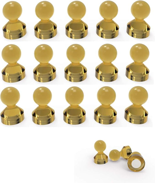 Ant Mag Magnetic Push Pins Strong Push Pin Magnets for Fridge Whiteboards Calendars Maps in School & Office Pack of 18 Brown-DeskLoop Office