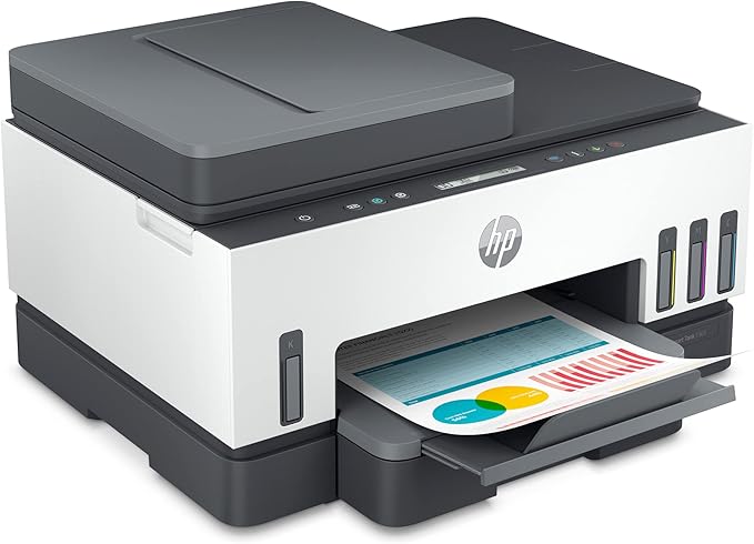 HP Smart Tank 7301 Wireless All-in-One Refillable Ink Tank Printer, Scanner, Copier with 2 years of ink included, Best for home office(28B70A)-DeskLoop Office