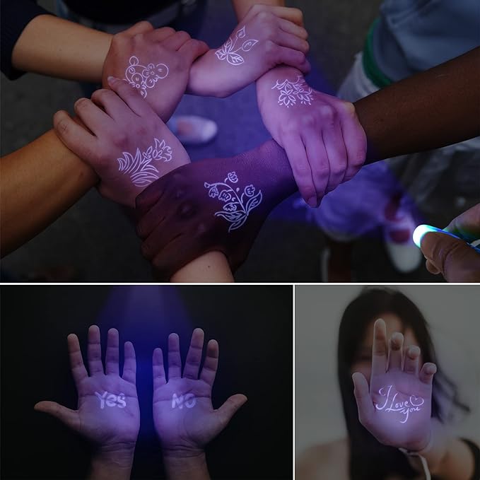 Invisible Ink Pens, 28 Pack Spy Pen Invisible Disappearing Ink Pen with UV Light, Upgrade Exquisite Packaging Magic Pen for Secret Message, Birthday Party, and Kids Halloween Goodies Bags Toy-DeskLoop Office