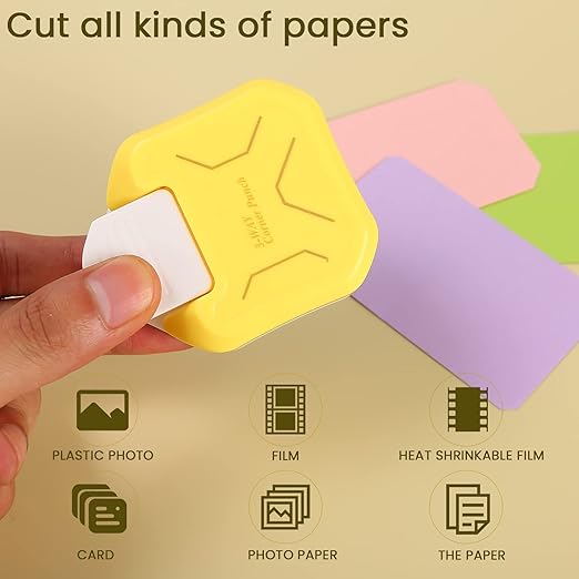 MyArTool 3 in 1 Chamfer Corner Punch, 3 Way Craft Paper Corner Cutter for Paper Crafts, Laminate, Cardstock, Business Card, DIY Projects, Photo, Card Making and Scrapbooking-DeskLoop Office