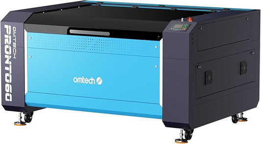 OMTech Pronto 130W CO2 Laser Engraver & Cutter with LightBurn – 51"x35" Workspace, 1,000mm/s Speed, Autofocus, 2-Way Pass, Air Assist, for Wood, Acrylic & More-DeskLoop Office