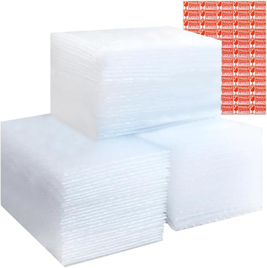 XYH 100 Pcs Bubble Pouches, 6''x8''or 8''x10'' Multiple combinations Bubble Bag for Packing, Which is Anti-Impact Come with Exquisite Sealing Label Storage Packing and Moving.-DeskLoop Office