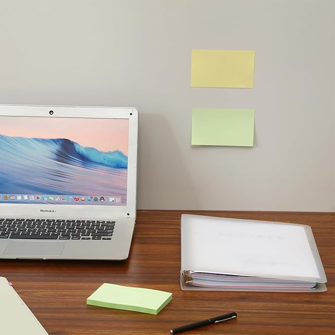 480 Sheets 3x5 Inches Large Sticky Notes,Self-Stick Post Stickies Colorful Super Sticking Power Memo Pads for Teacher Supply,School and Office-DeskLoop Office