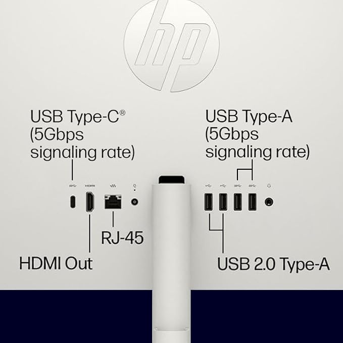 HP All in one Desktop Computer, 21.5" FHD Display, 32 GB RAM, 1 TB SSD, Intel Celeron J4025, Webcam, Intel UHD Graphics, Wi-Fi 6, Bluetooth, HDMI, Windows 11 Pro, Wired KB & Mouse, w/RH-Accessories-DeskLoop Office