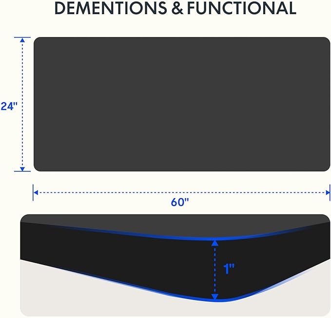 FLEXISPOT EN2 Whole-Piece Standing Desk with Clamp Power Strip, 60 x 24 Electric Stand Up Height Adjustable Desk with Cable Management (White Frame + 60" Black Desktop, 2 Packages)-DeskLoop Office