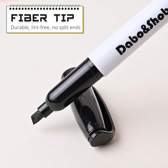 Dabo&Shobo Dry Erase Markers, (80 Count, Black,Chisel Tip)-White Board Markers/Pens ,Very Suitable for Writing on The School、 Office 、Home Dry Erase whiteboard Mirror Glass…-DeskLoop Office