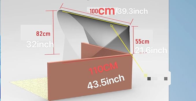 Large Size Cubicle Corner Desk Shade for Office,Portable Foldable Light Shade Cover, Fit for Taller Cubicle Partitions for Privacy Attached in a Normal 90 Degree Cubicle Corner-DeskLoop Office