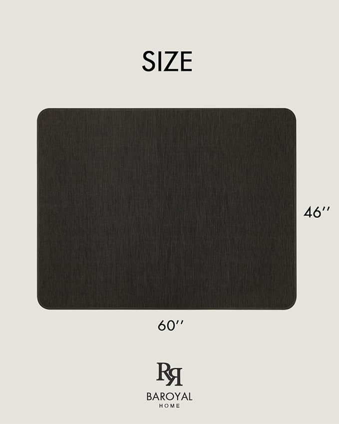 BARoyal Office Chair Mat for Hardwood Floor Under Desk Computer Rolling Chair - Image 6