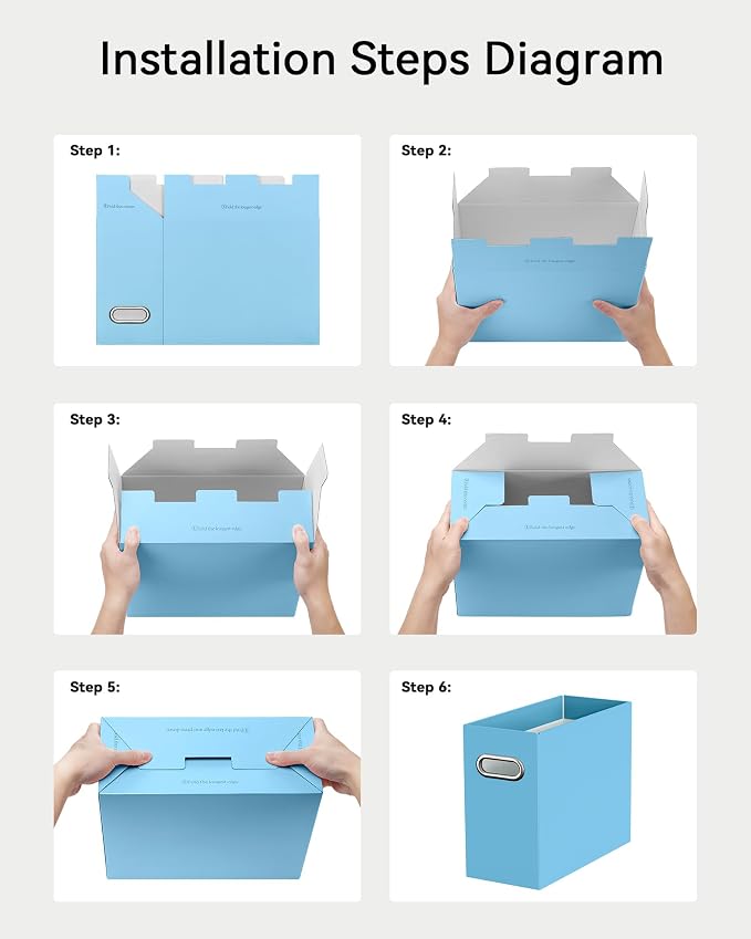 Oterri Cardboard File Organizer Box - Image 6
