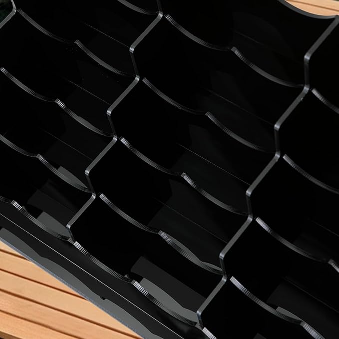 Business Acrylic Card Holder Display for Desk, 15 Slots 5 Tiers Multiple-Black Acrylic Business Card Stand Set, Holds Approximately 750 Cards-DeskLoop Office