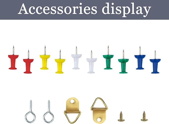 Cork Bulletin Board, 17.7X 13.3 Inches with Oak Wood Finish Frame, Wall Mounted for Office Home and School(Pins, Eye Bolts, gaskets, Screws)-DeskLoop Office