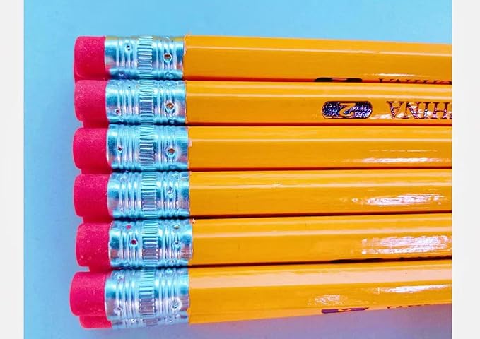 Seagull Pencils Pre-sharpened No. 2 144/box 12 Boxes of 12 New Improved Eraser Back to school-DeskLoop Office
