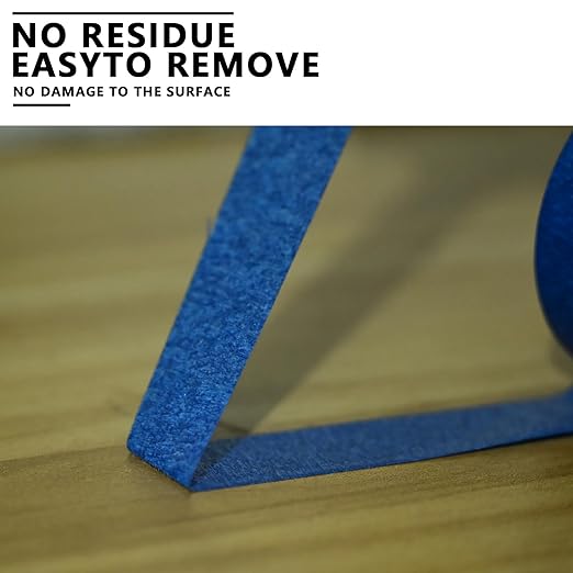 SWRT 2 Inch x 55 Yards x 12 Rolls (660 Total Yards) Premium Blue Painters Tape - Masking Tape, Paint Tape, Multi-Surface Blue Tape for Painting, No Residue, Easy Removal, Decorating, Trim, Crafts-DeskLoop Office