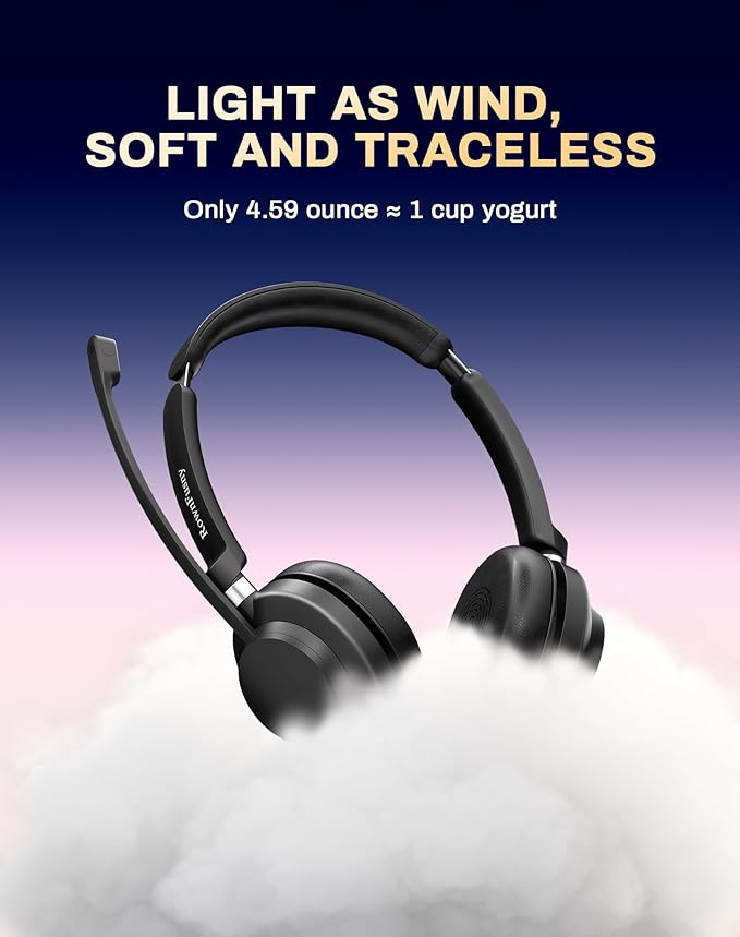 USB Headset with Microphone for PC-Wired Noise Reduction Office Headset work for Laptop/Mac,Computer Headphones with Volume Control & Mic Mute,Compatible with Zoom/Skype/MS/Teams/Call Centers-DeskLoop Office