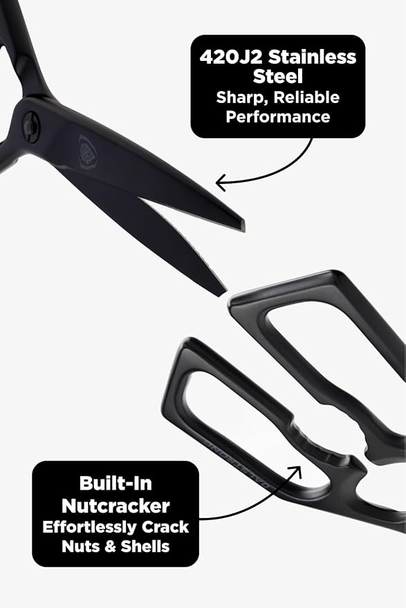 Dalstrong Japanese Stainless Steel Ambidextrous Kitchen Scissors - Image 9
