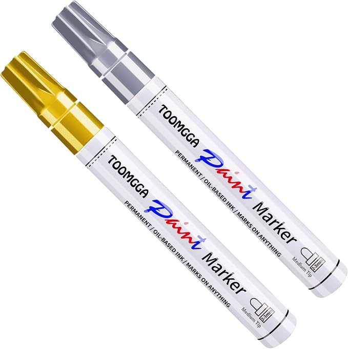 TOOMGGA Gold and Silver Permanent Paint Pens - Image 8