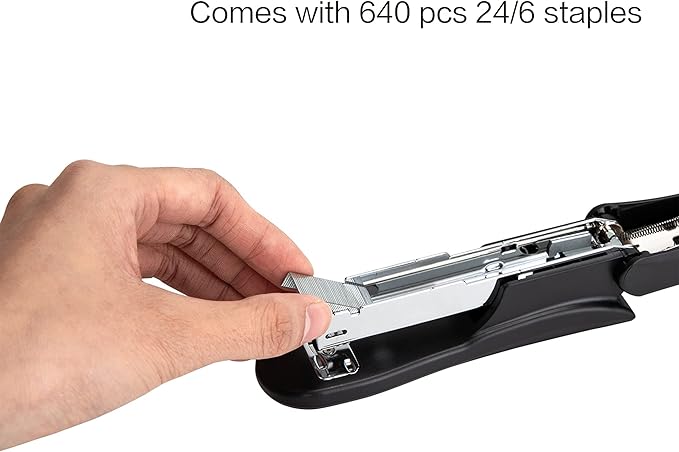 Deli Stapler Value Pack, Desktop Standard Staplers, 20 Sheet Capacity, Includes Staples & Staple Remover, Black-DeskLoop Office