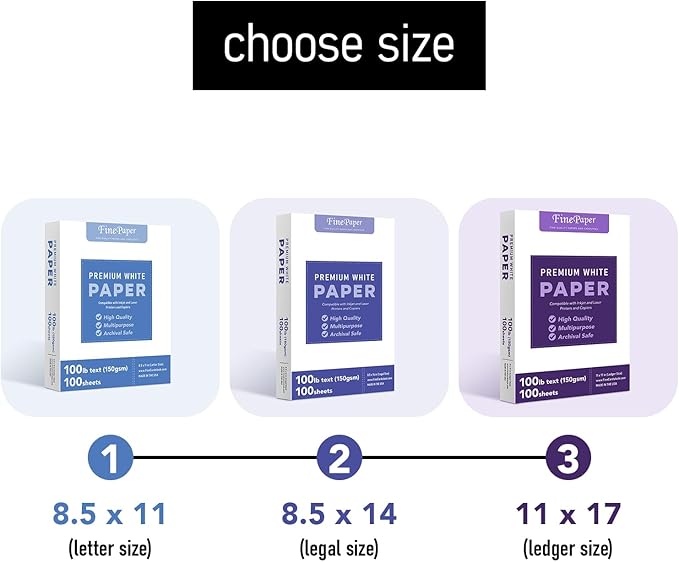 Bright White Paper - Multipurpose Office Print Writing Copy - Flyers, Posters, Design Proposals, Business Documents | 8.5 x 11 | 100lb Text (40lb Bond) | Acid Free Paper | 100 Sheets per Pack-DeskLoop Office