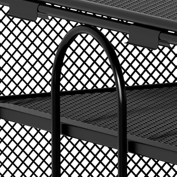 EasyPAG Mesh Desk Tray Organizer 8 Slot Classroom Office Desktop File Paper Sorter, Black-DeskLoop Office