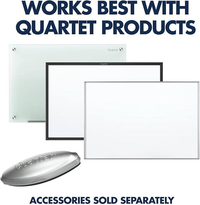 Quartet Dry Erase Markers, Whiteboard Markers, Chisel Tip, Bold Color, EnduraGlide, White Board Dry Erase Pens, Assorted Colors, 12 Pack (5001-20MA)-DeskLoop Office