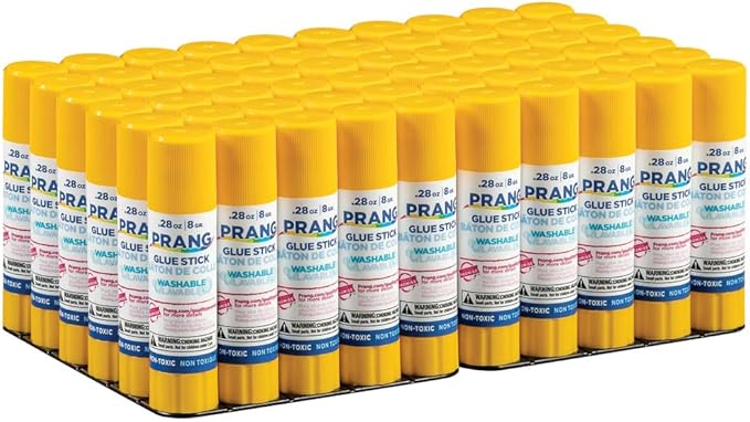 Prang Washable Glue Stick, Clear, 28 Oz., 60 Count-DeskLoop Office