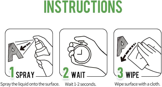 loukin Non-Toxic Whiteboard Cleaner, 8.5 fl oz Dry Erase Board Cleaner, Whiteboard Cleaning Spray with Cloths, Removes Stubborn Marks (3-Pack)-DeskLoop Office