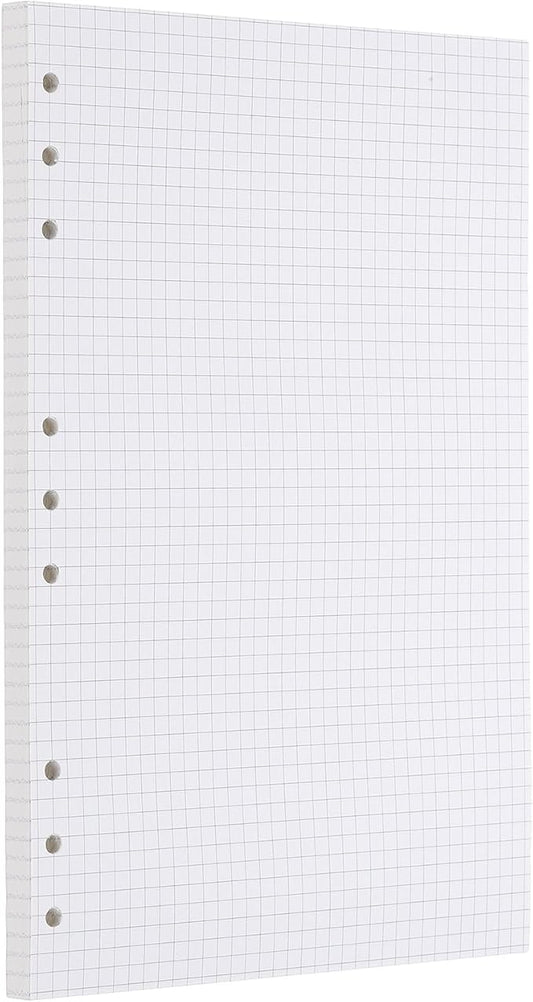 PATIKIL Grid Refill Paper 9-Ring Binder Loose Leaf Planner Filler Paper Planner Inserts, 80 Sheets/160 Pages, Lined-DeskLoop Office