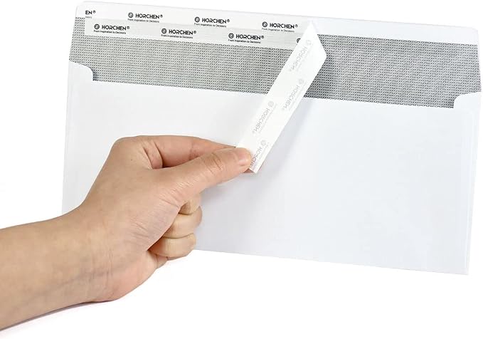 500 Count #10 Security Envelopes, Peel & Seal Windowless Business Envelopes - Image 7