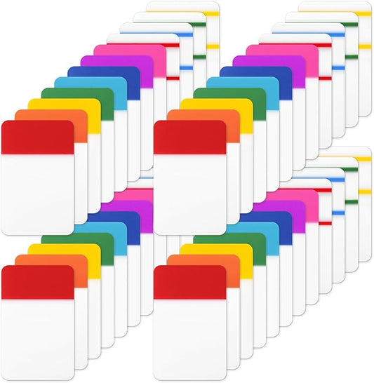 1 Inch Tabs for Notebooks, 960 Pieces Sticky Note Tabs File Index Tabs for Books, Binders, Papers, Documents, File Folders (48 Sets 12 Colors)-DeskLoop Office